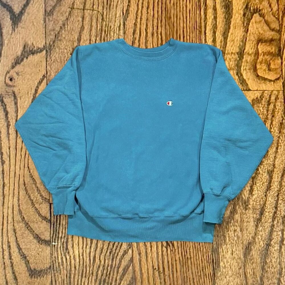 Vintage 90’s Teal Champion Reverse Weave Sweatshirt